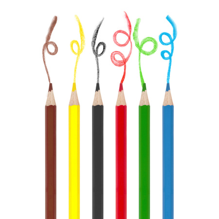 Карандаши цветные акварельные ЮНЛАНДИЯ "ЮНЫЙ ВОЛШЕБНИК", 6 цветов, шестигранные, заточенные, 181401 - Карандаши цветные акварельные