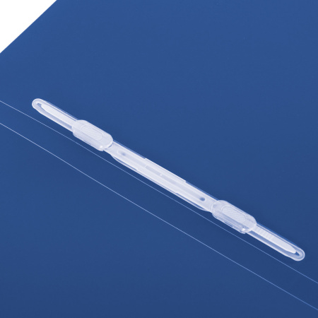 Папка с пластиковым скоросшивателем BRAUBERG "Office", синяя, до 100 листов, 0,5 мм, 222644 - Папки с пружинным и пластиковым скоросшивателем