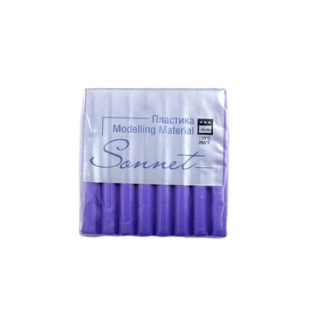 Полимерная глина (пластика) "Сонет" цвет фиолетовый светлый брус 56 г