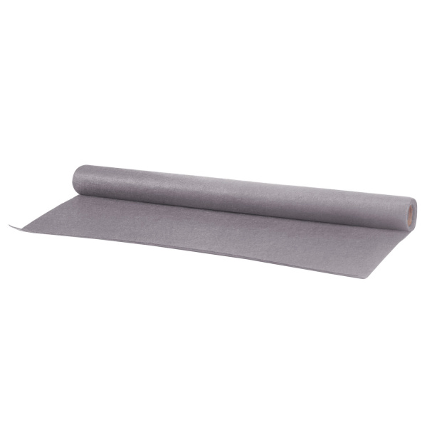 Цветной фетр для творчества в рулоне 500х700 мм, ОСТРОВ СОКРОВИЩ, толщина 2 мм, серый, 660637 - Фетр