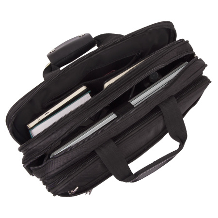 Сумка-портфель BRAUBERG с отделением для ноутбука 15-16", "Carbon", 2 отделения, графит, 41х31х13 см, 240509 - Сумки деловые с отделением для ноутбука и планшета