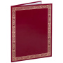 Папка адресная бумвинил бордовый, "Рамка", формат А4, STAFF, 121919 - Папки адресные