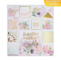 Бумага для скрапбукинга с голографическим фольгированием "Sweet dreams", размер 30,5*32 см, плотность 250 г/м, 5 листов - Листы для вырезания и карточки