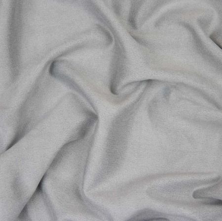 Двусторонняя (искусственная) замша цвет светло-серый, 30*70 см, плотность 330 гр - Искусственная замша