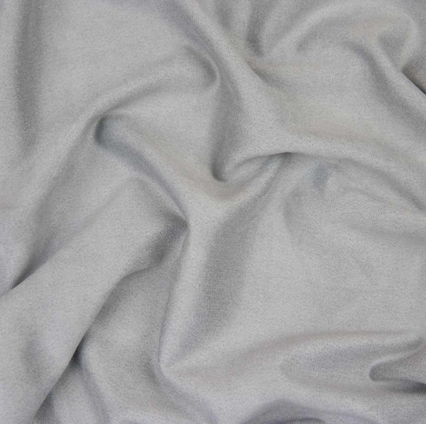 Двусторонняя (искусственная) замша цвет светло-серый, 30*70 см, плотность 330 гр - Искусственная замша