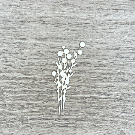 Чипборд "Полевые веточки" толщина 1,55 мм - Цветы, листочки, веточки