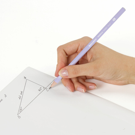 Карандаш чернографитный BRAUBERG "PREMIUM TURKEY", 1 шт., "Pastel", НВ, ассорти, дисплей - Карандаши чернографитные