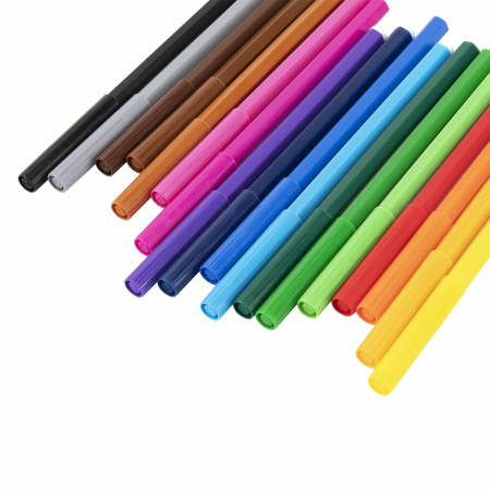 Фломастеры 18 ЦВЕТОВ CENTROPEN "Пингвины", смываемые, вентилируемый колпачок, 7790/18ET, 7 7790 1886 - Фломастеры классические