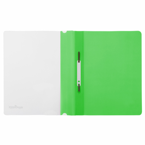 Скоросшиватель пластиковый ЮНЛАНДИЯ, А4, 130/180 мкм, салатовый, 228679 - Папки-скоросшиватели мягкие