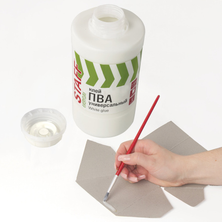 Клей ПВА универсальный 2,3 кг (бумага, картон, дерево), STAFF, 606433 - Клей ПВА