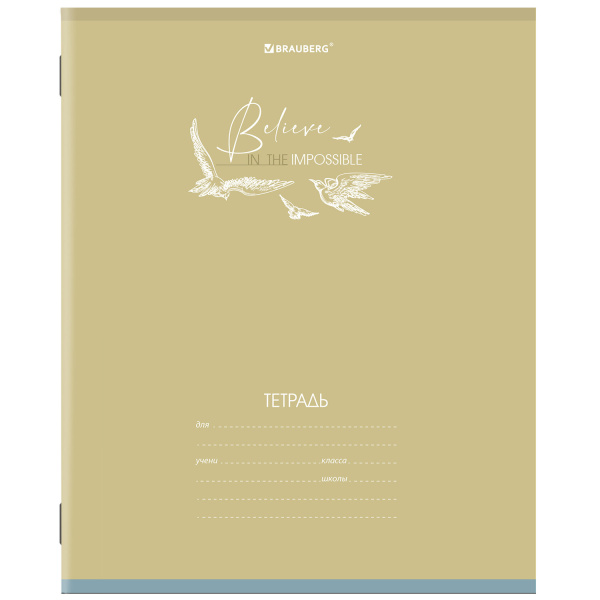 Тетрадь 24 л. BRAUBERG клетка, обложка картон, "PASTEL", 1 шт, 106486 - Тетради 12-24 листов