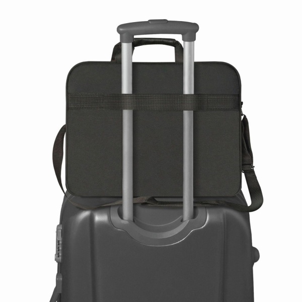 Сумка для ноутбука DEFENDER GEEK 15,6", полиэстер, черная с карманом, 26084 - Сумки деловые с отделением для ноутбука и планшета