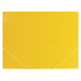 Папка на резинках BRAUBERG "Office", желтая, до 300 листов, 500 мкм, 228082 - Папки на резинках пластиковые