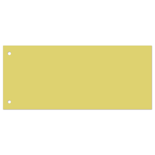 Разделители листов (полосы 240х105 мм) картонные, КОМПЛЕКТ 100 штук, желтые, BRAUBERG, 223972 - Разделители