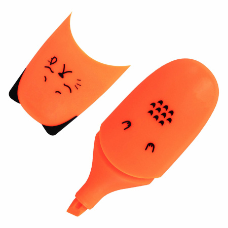 Набор текстовыделителей мини 12 ЦВЕТОВ BRAUBERG KIDS "CUTE CATS", линия 1-5 мм, 152437 - Текстовыделители