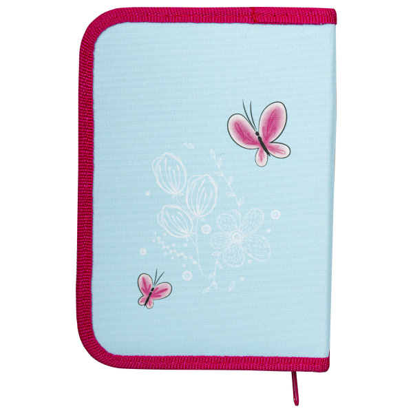 Пенал ПИФАГОР, 1 отделение, 2 откидные планки, полиэстер, 20х14 см, "Fairy", 271019 - Пеналы каркасные