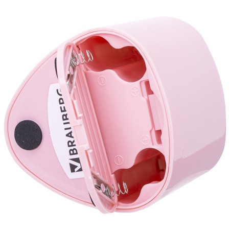 Точилка электрическая BRAUBERG DUAL (для 2 диаметров карандашей!), 4 батарейки АА, розовая, 270579 - Точилки электрические