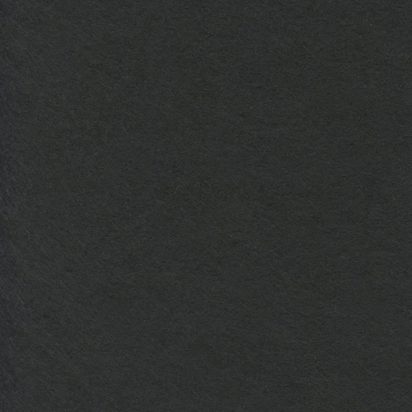 Цветной фетр для творчества в рулоне 500х700 мм, ОСТРОВ СОКРОВИЩ, толщина 2 мм, черный, 660638 - Фетр