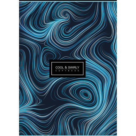 Тетрадь А4, 80 л., ПЗБМ, скоба, клетка, фольга, выборочный TWIN лак, "Мрамор" (3 вида), 027327 - Тетради формата А4