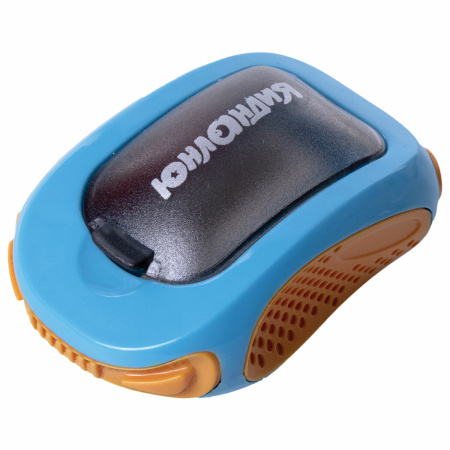 Точилка ЮНЛАНДИЯ "Гонки", с контейнером, пластиковая, корпус ассорти, 228473 - Точилки ручные