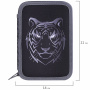 Пенал BRAUBERG, 3 отделения, полиэстер, 21х14 см, "Tiger", 271551 - Пеналы каркасные