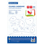 Картон цветной А4 немелованный ВОЛШЕБНЫЙ, 20 листов, 10 цветов, в папке, BRAUBERG, 200х290 мм, 113547 - Цветной и белый картон