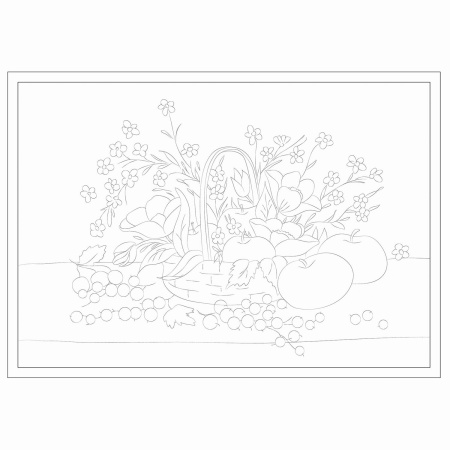 Папка для акварели С ЭСКИЗОМ (ЭСКИЗЫ-РАСКРАСКИ), А3, 10 л., 200 г/м2, 297х420 мм, BRAUBERG, 110065 - Альбомы и бумага для акварели и масла