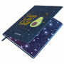 Дневник 1-11 класс 48 л., кожзам (твердая), печать, глиттер, ЮНЛАНДИЯ, "Space Avo", 106201 - Дневники универсальные