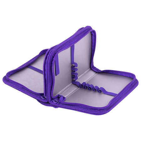 Пенал ЮНЛАНДИЯ, 2 отделения, полиэстер, 19х11 см, "Stay Positive", 271539 - Пеналы каркасные