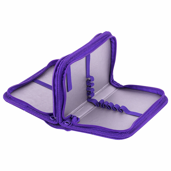 Пенал ЮНЛАНДИЯ, 2 отделения, полиэстер, 19х11 см, "Stay Positive", 271539 - Пеналы каркасные