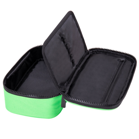 Пенал-косметичка BRAUBERG, 1 отделение, органайзер, полиэстер, 22x11,5x6 см, зеленый, 270844 - Пеналы мягкие