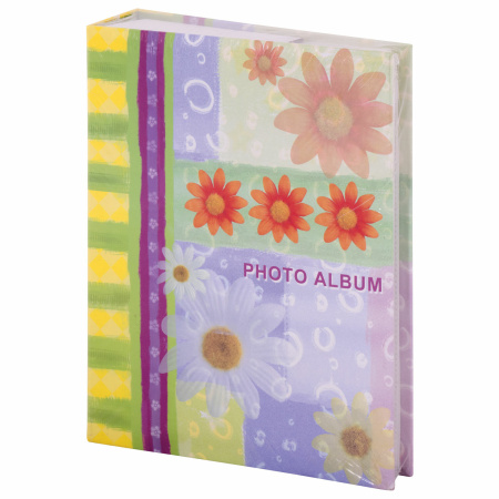 Фотоальбом BRAUBERG на 200 фотографий 10х15 см, твердая обложка, "Настроение", разноцветный, 390670 - Фотоальбомы