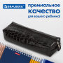 Пенал-косметичка BRAUBERG "Ultra black", "крокодиловая кожа", 20х6х4 см, 223909 - Пеналы мягкие