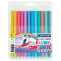 Фломастеры ПАСТЕЛЬНЫЕ 12 ЦВЕТОВ CENTROPEN "Colour World Pastel", смываемые, 7550/12TP, 7 7550 1287 - Фломастеры классические