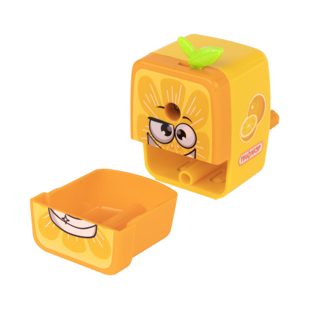 Точилка механическая ПИФАГОР "Апельсин", корпус оранжевый, 270426 - Точилки механические