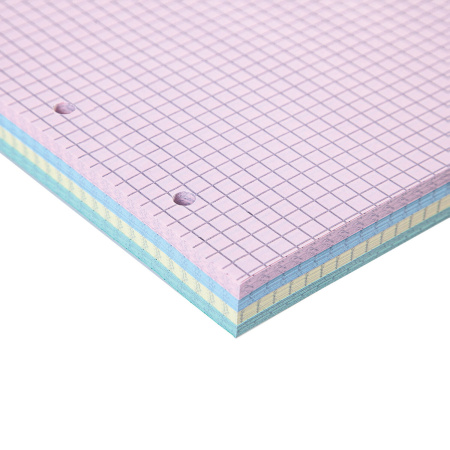 Сменный блок для тетради на кольцах, А5, 200 л., BRAUBERG, 4 цвета по 50 листов, 401661 - Тетради на кольцах и сменные блоки к ним