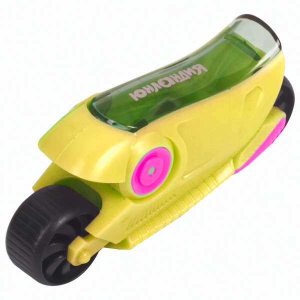 Точилка ЮНЛАНДИЯ "Мотоцикл Юнландика", с контейнером, пластиковая, корпус ассорти, 228469 - Точилки ручные