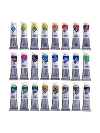 Набор темперных художественных красок "Мастер-Класс" картон, 24цв. в тубах по 18мл - Темперные краски художественные в наборах