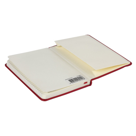 Блокнот МАЛЫЙ (100x150 мм) А6, BRAUBERG "Metropolis Special", под кожу, 80 л., клетка, красный, 111581 - Бизнес-блокноты и бизнес-тетради