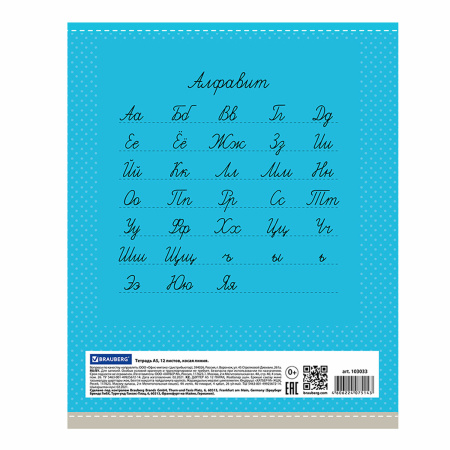 Тетрадь 12 л. BRAUBERG, косая линия, обложка картон, ТОЧКИ, 103033 - Тетради 12-24 листов