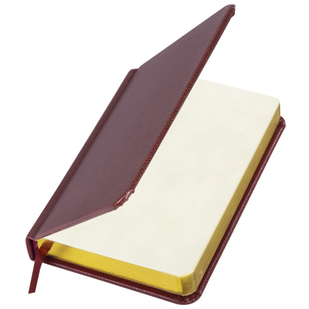 Ежедневник недатированный МАЛЫЙ ФОРМАТ А6 (100х150 мм) BRAUBERG "Iguana", кожзам, 160 л., темно-коричневый, 125105 - Ежедневники с покрытием "под кожу и ткань"