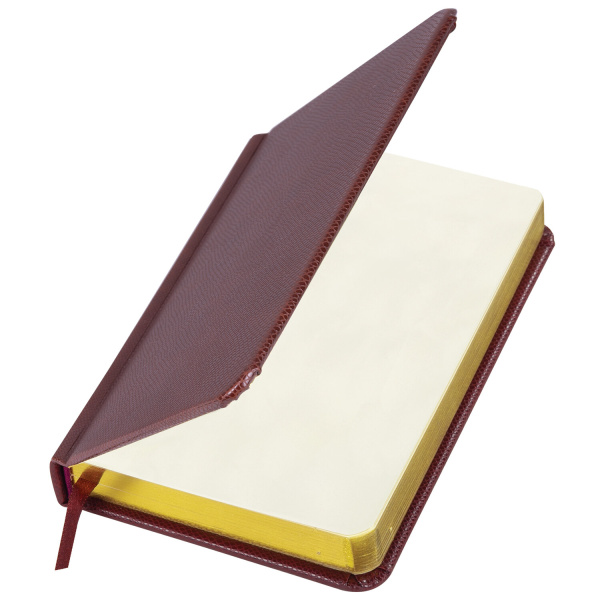 Ежедневник недатированный МАЛЫЙ ФОРМАТ А6 (100х150 мм) BRAUBERG "Iguana", кожзам, 160 л., темно-коричневый, 125105 - Ежедневники с покрытием "под кожу и ткань"