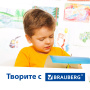 Набор картона и бумаги A4 мелованные (белый 10 л., цветной и бумага по 20 л.,10 цветов), BRAUBERG, 113567 - Цветная бумага