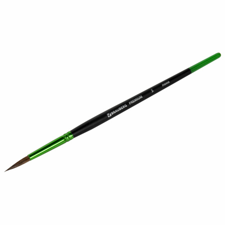 Кисть из ворса пони № 5, BRAUBERG PREMIUM, 200984 - Кисти для рисования