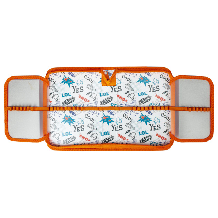 Пенал ПИФАГОР, 1 отделения, 2 откидные планки, полиэстер, 20х14 см, "Cute fox", 271018 - Пеналы каркасные