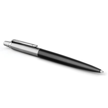 Ручка шариковая PARKER "Jotter Core Bond Street Black CT", корпус черный, детали хром, синяя, 1953184 - Ручки шариковые подарочные