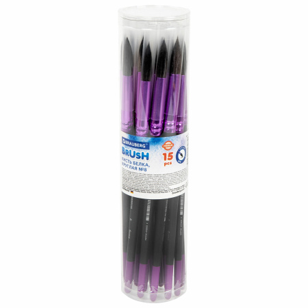 Кисть белка, круглая № 8, BRAUBERG PREMIUM, 200977 - Кисти для рисования