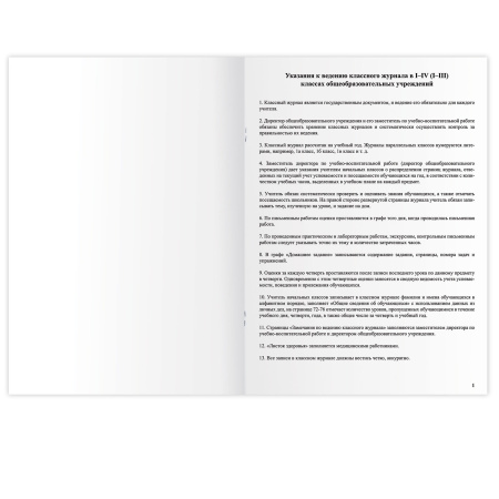Классный журнал BRAUBERG 1-4 кл., А4, 200х290 мм, твердая ламинированная обложка, офсет, 125140 - Классные журналы