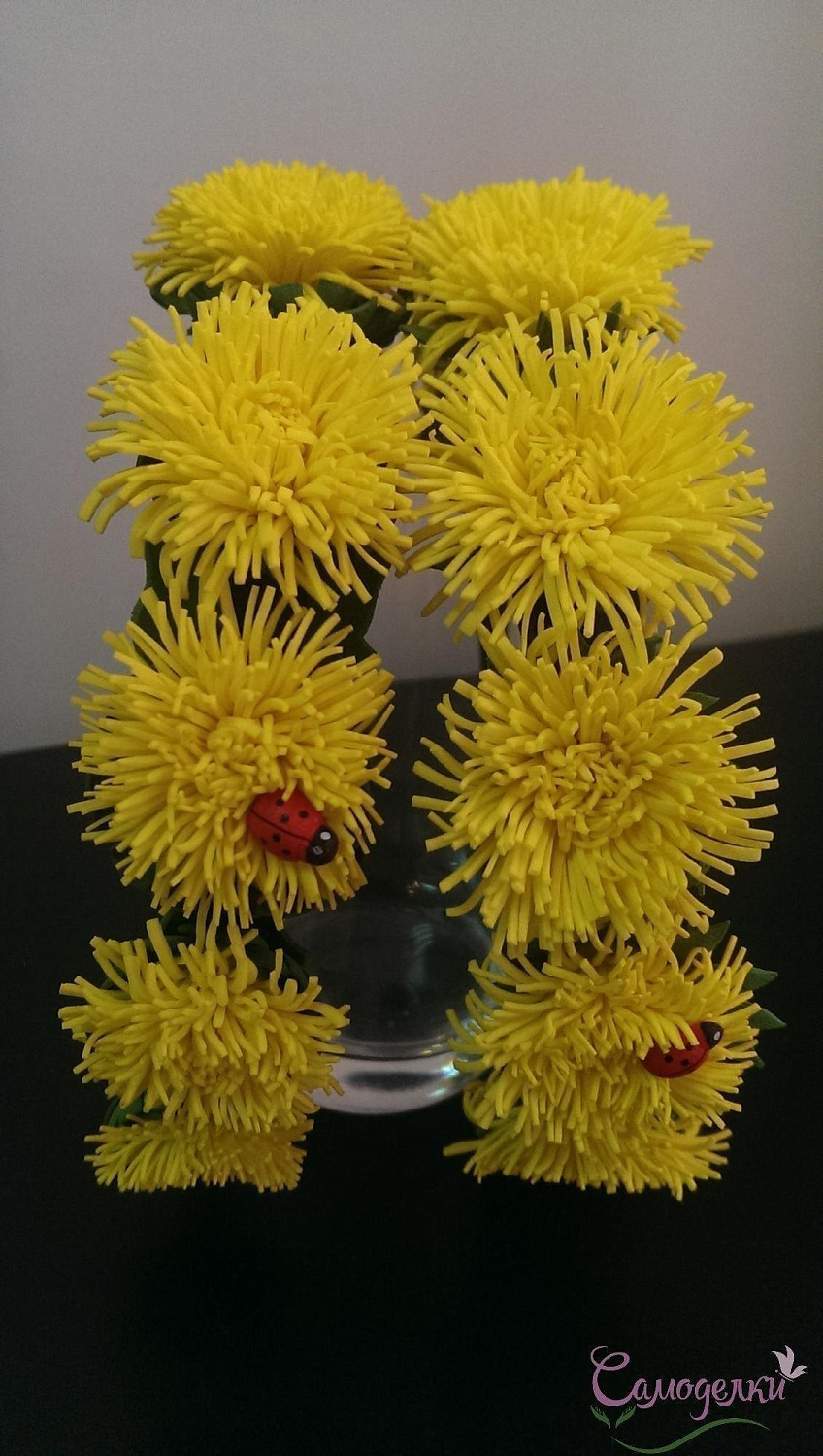 Ободок-венок "Солнечные одуванчики"