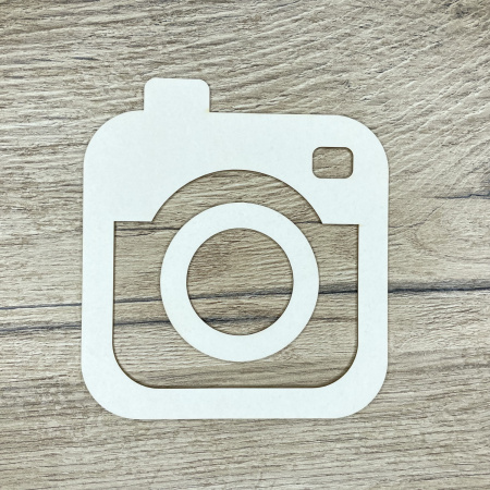 Заготовка для тиснения "Фотоаппарат" толщина 1,5 мм, 14,3*13 см